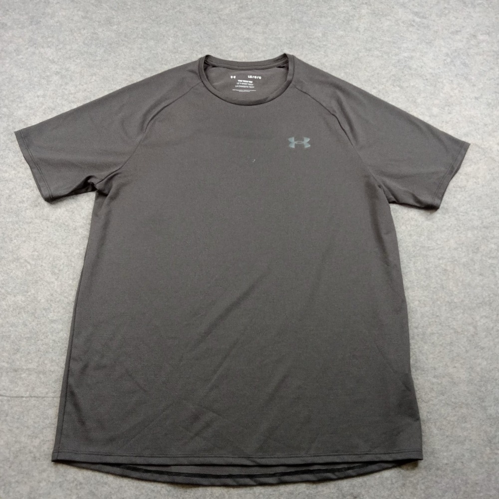 Under Armour Shirt Mens Large‎ Gray The Tech Tee Short Sleeve Athletic Top Gym